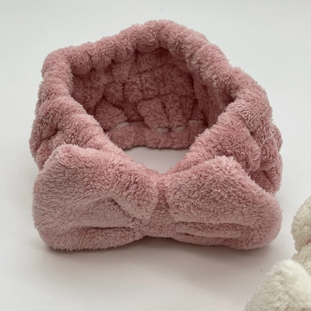 Baby Headbands Chenille Soft Pink White Stretchy Elastic Bowknot 2 Pieces‎ NWOT - Picture 4 of 10